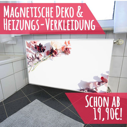 Magnet Heizkörperverkleidung Heizkörperabdeckung Heizkörper - Motiv Blumen Deko
