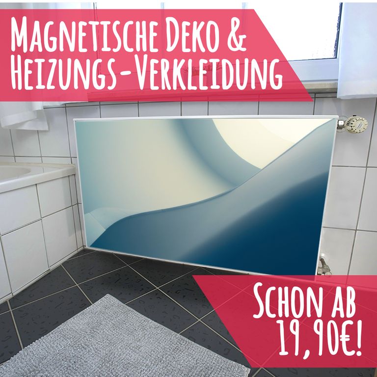 Magnet Heizkörperverkleidung Heizkörperabdeckung Heizkörper - Motiv Blue Wave