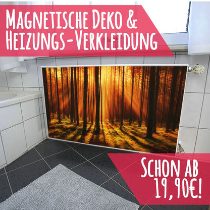 Magnet Heizkörperverkleidung Heizkörperabdeckung Heizung Schutz Motiv Zauberwald