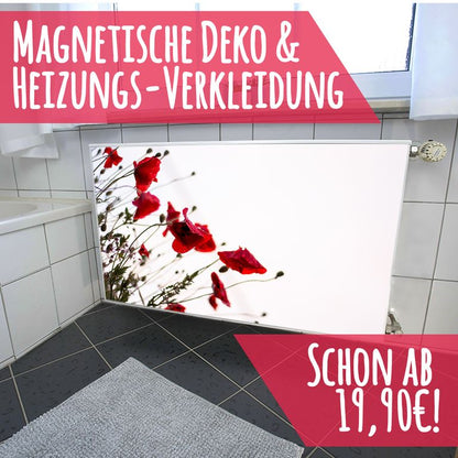 Magnet Heizkörperverkleidung Heizkörperabdeckung Heizkörper - Motiv Wildblumen