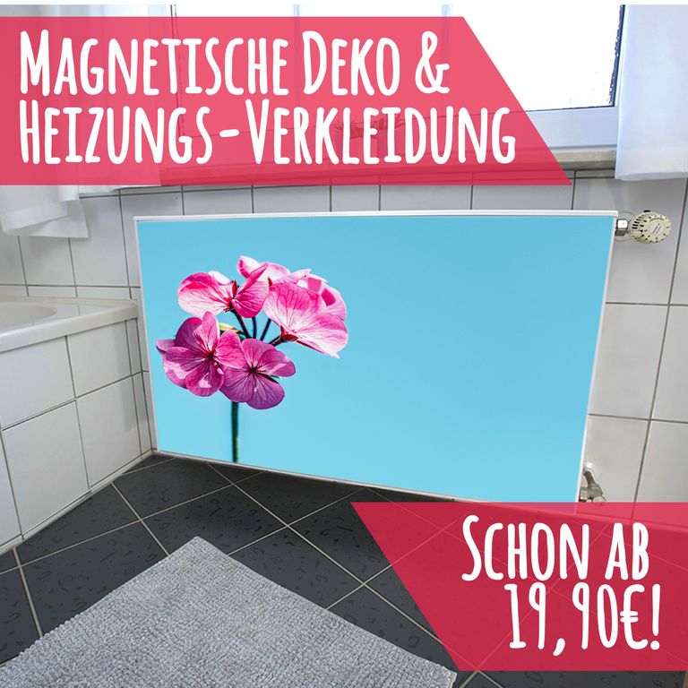 Magnet Heizkörperverkleidung Heizkörperabdeckung Heizkörper - Motiv Flower