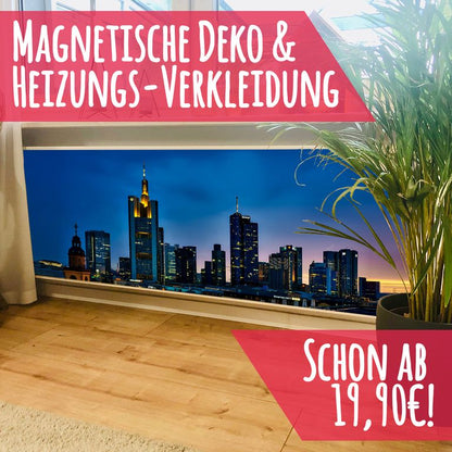 Magnet Heizkörperverkleidung Heizkörperabdeckung Heizung Schutz Motiv Frankfurt