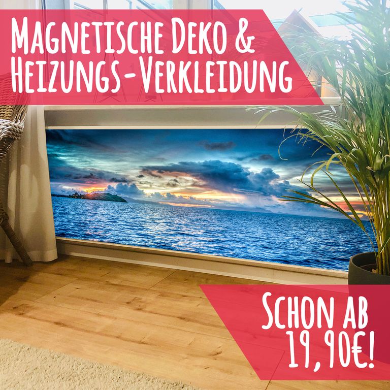Magnet Heizkörperverkleidung Heizkörperabdeckung Heizung Schutz Motiv Bora Bora