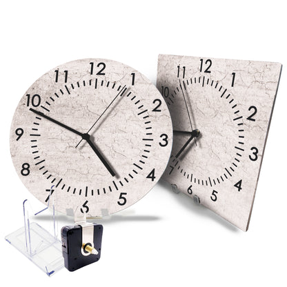 Hochwertige 30cm-Uhren Made in Alzenau Lautlose Uhr MDF Acryl Motiv Betonwand