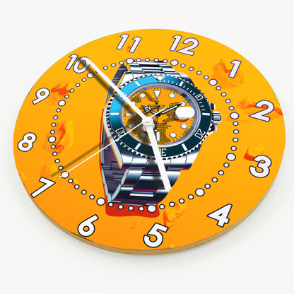Hochwertige 30cm-Uhren Made in Alzenau Lautlose Uhr MDF Acryl Motiv Armbanduhr