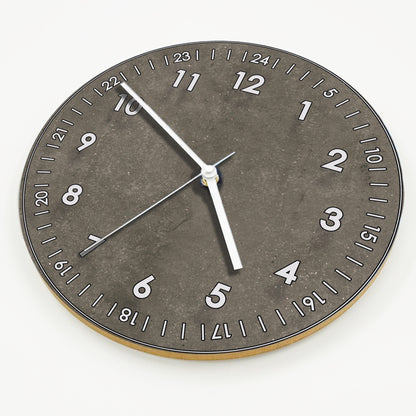 Hochwertige 30cm-Uhren Made in Alzenau Lautlose Uhr MDF Acryl Motiv Beton-Look