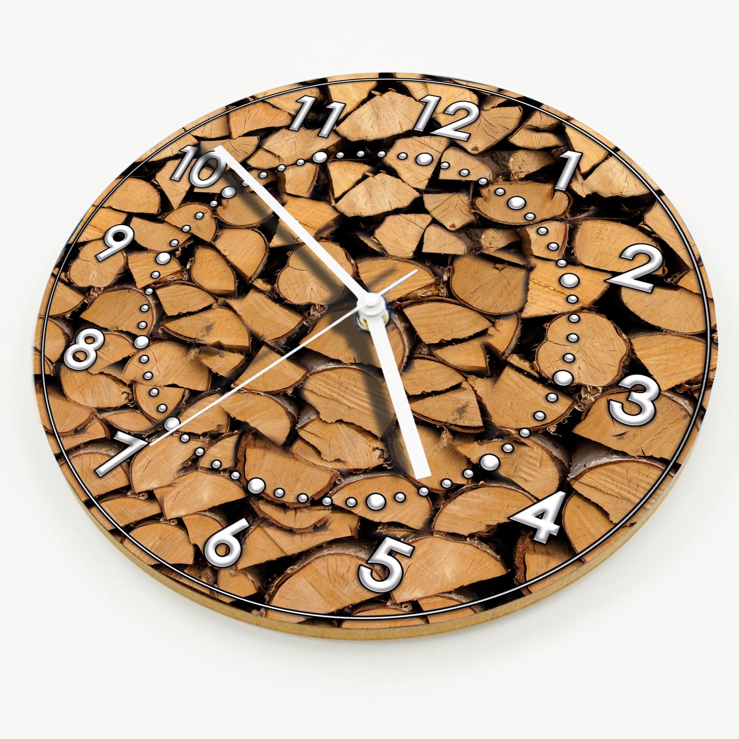 Hochwertige 30cm-Uhren Made in Alzenau Lautlose Uhr MDF Acryl Motiv Holz