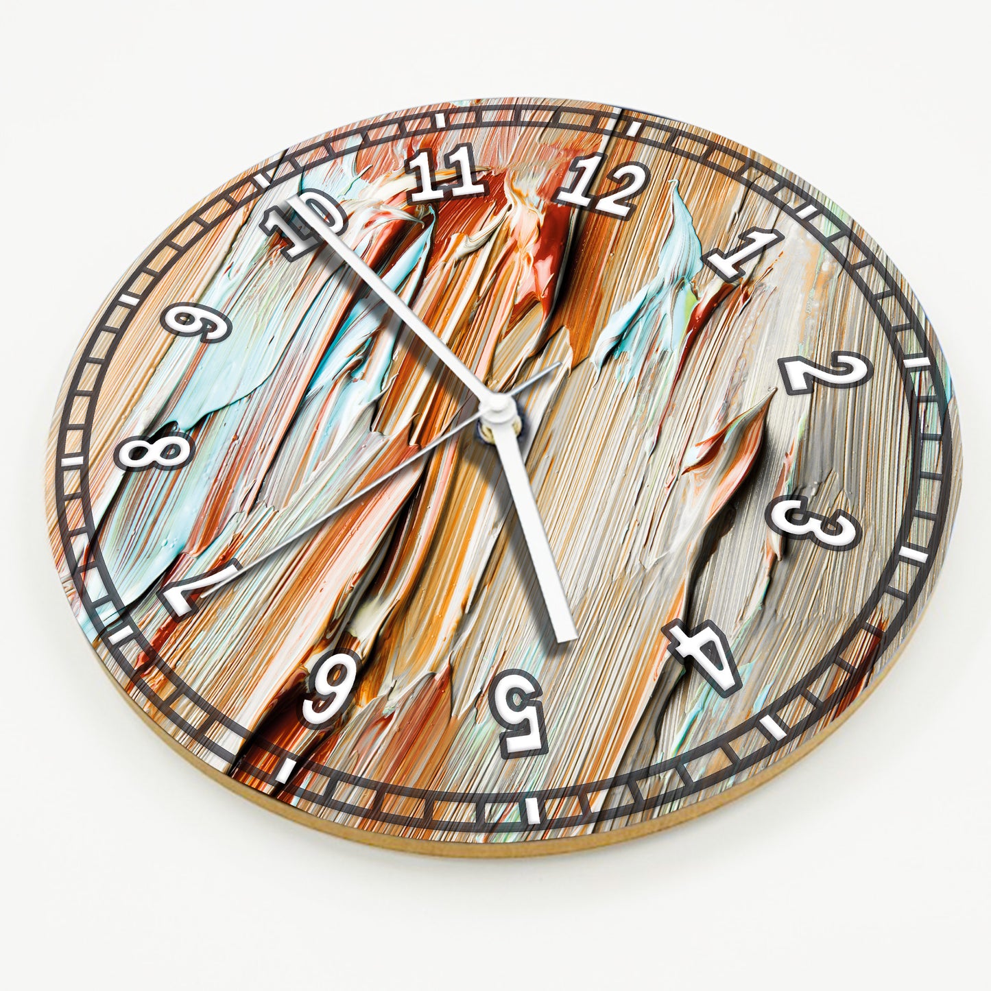 Hochwertige 30cm-Uhren Made in Alzenau Lautlose Uhr MDF Acryl Motiv Holzkunst