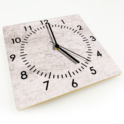 Hochwertige 30cm-Uhren Made in Alzenau Lautlose Uhr MDF Acryl Motiv Betonwand