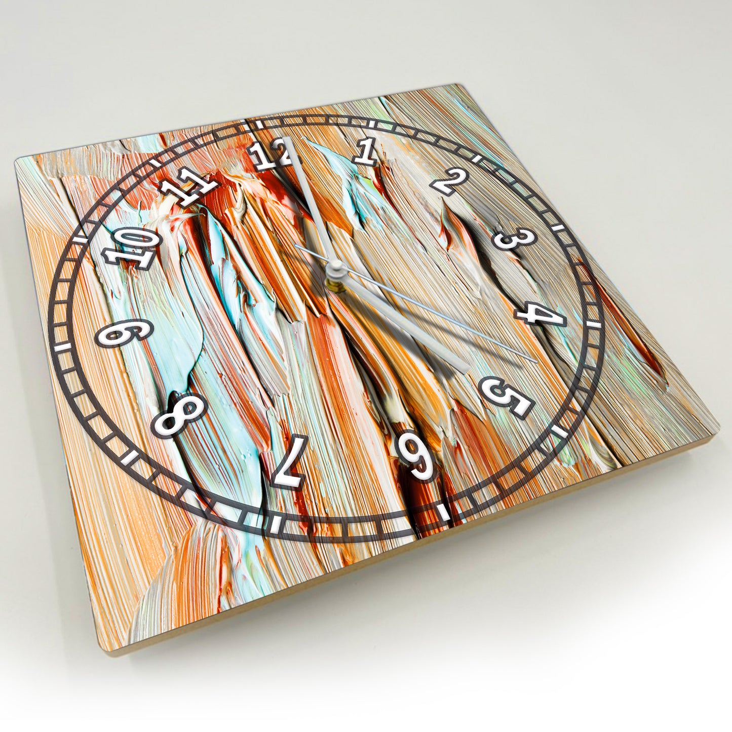 Hochwertige 30cm-Uhren Made in Alzenau Lautlose Uhr MDF Acryl Motiv Holzkunst