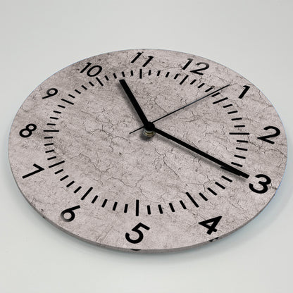 Hochwertige 30cm-Uhren Made in Alzenau Lautlose Uhr MDF Acryl Motiv Betonwand
