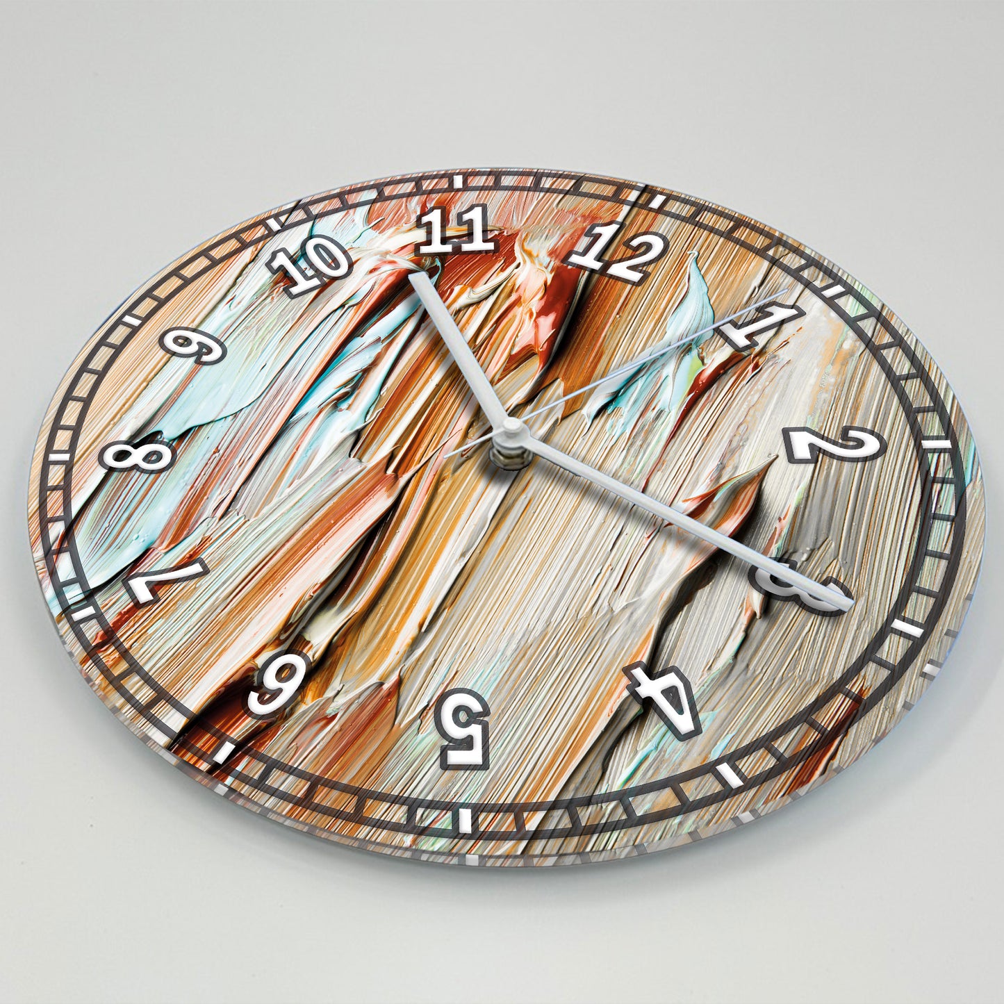 Hochwertige 30cm-Uhren Made in Alzenau Lautlose Uhr MDF Acryl Motiv Holzkunst