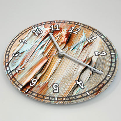 Hochwertige 30cm-Uhren Made in Alzenau Lautlose Uhr MDF Acryl Motiv Holzkunst