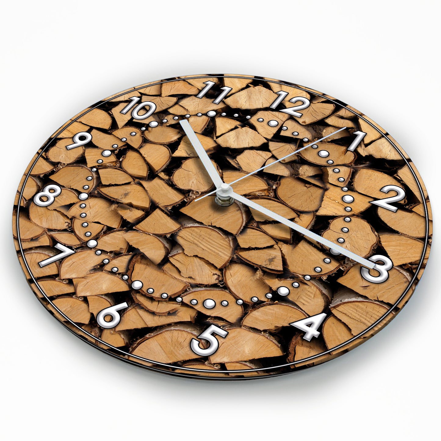 Hochwertige 30cm-Uhren Made in Alzenau Lautlose Uhr MDF Acryl Motiv Holz