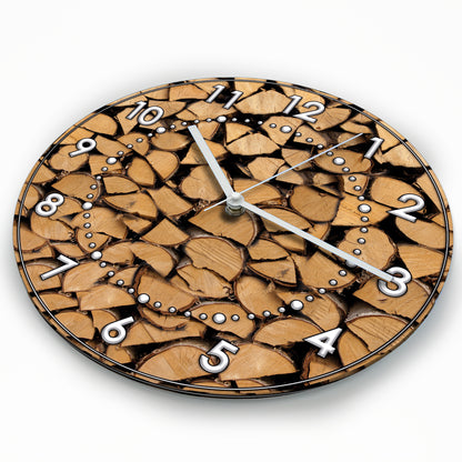 Hochwertige 30cm-Uhren Made in Alzenau Lautlose Uhr MDF Acryl Motiv Holz