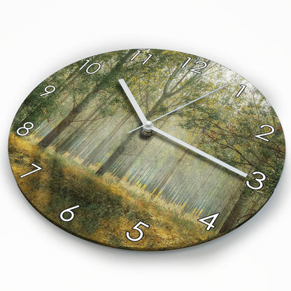 Hochwertige 30cm-Uhren Made in Alzenau Lautlose Uhr MDF Acryl Motiv Paradieswald
