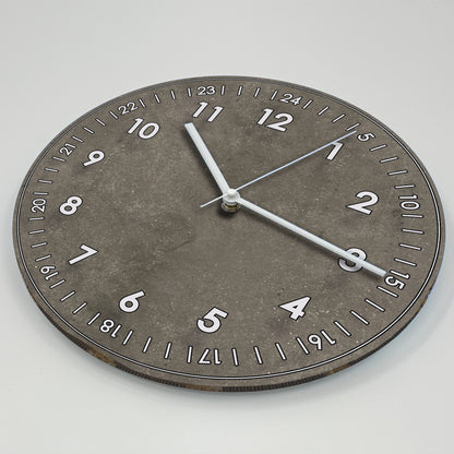 Hochwertige 30cm-Uhren Made in Alzenau Lautlose Uhr MDF Acryl Motiv Beton-Look