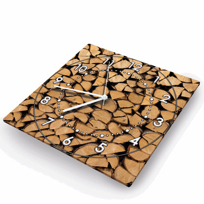 Hochwertige 30cm-Uhren Made in Alzenau Lautlose Uhr MDF Acryl Motiv Holz