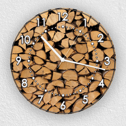 Hochwertige 30cm-Uhren Made in Alzenau Lautlose Uhr MDF Acryl Motiv Holz