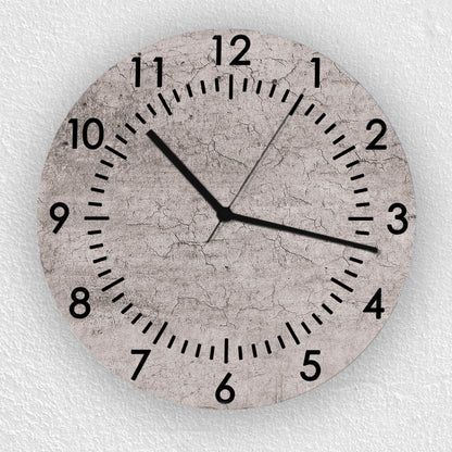 Hochwertige 30cm-Uhren Made in Alzenau Lautlose Uhr MDF Acryl Motiv Betonwand