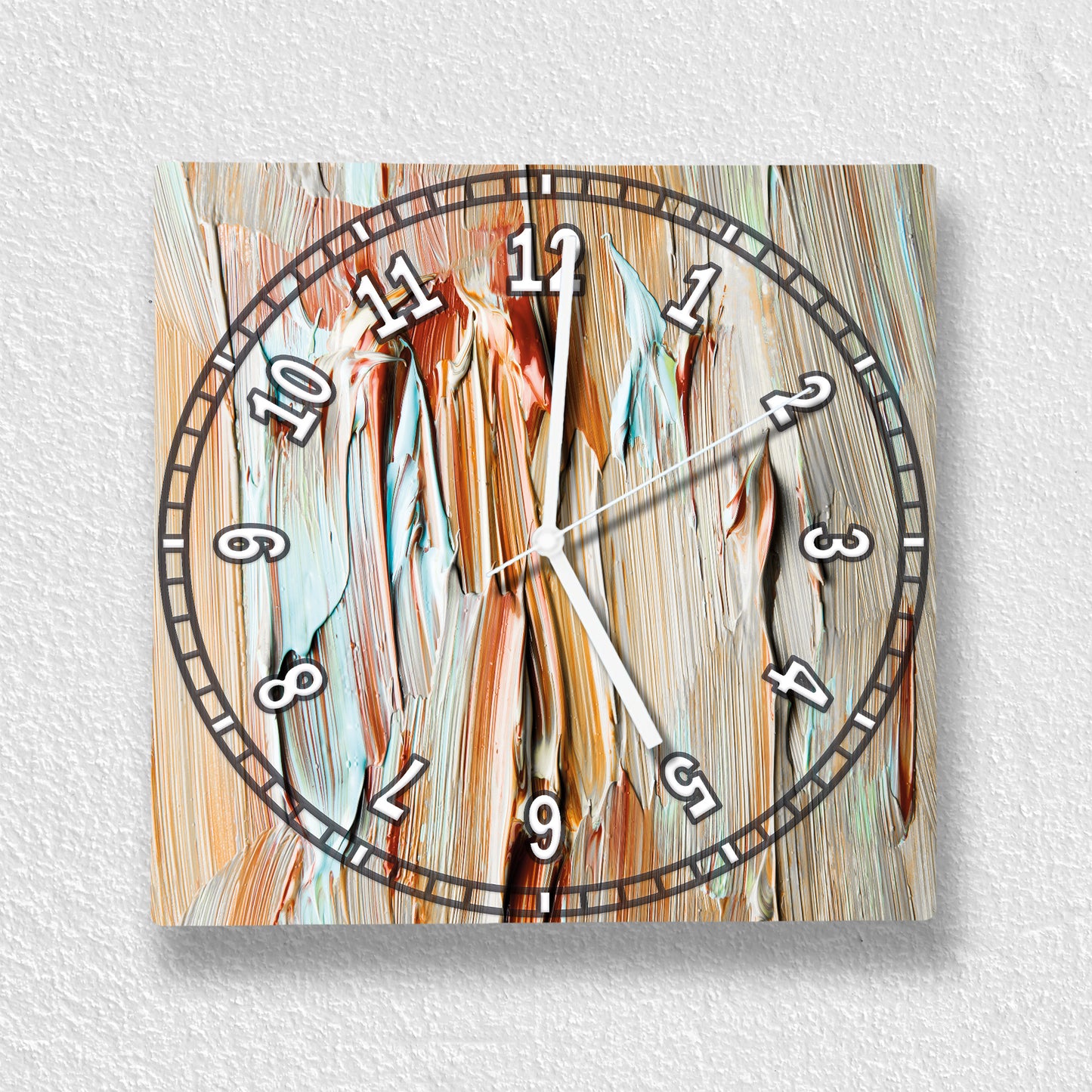 Hochwertige 30cm-Uhren Made in Alzenau Lautlose Uhr MDF Acryl Motiv Holzkunst