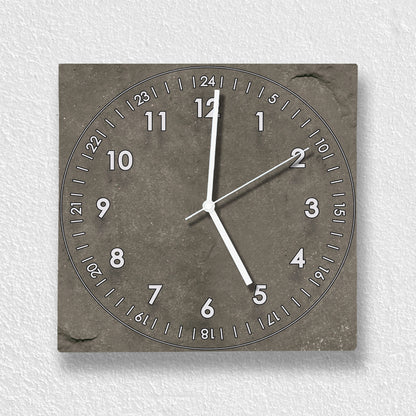 Hochwertige 30cm-Uhren Made in Alzenau Lautlose Uhr MDF Acryl Motiv Beton-Look