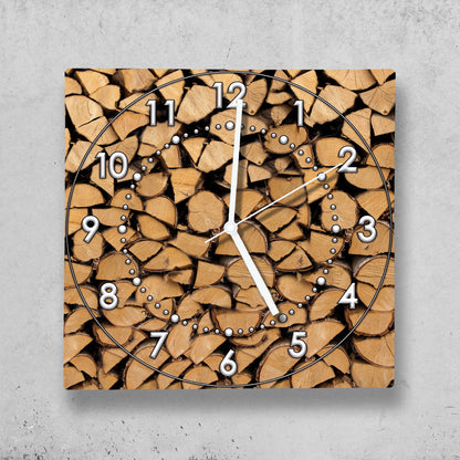 Hochwertige 30cm-Uhren Made in Alzenau Lautlose Uhr MDF Acryl Motiv Holz