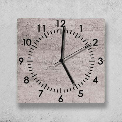 Hochwertige 30cm-Uhren Made in Alzenau Lautlose Uhr MDF Acryl Motiv Betonwand