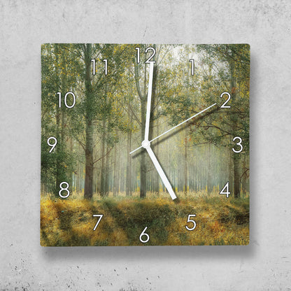 Hochwertige 30cm-Uhren Made in Alzenau Lautlose Uhr MDF Acryl Motiv Paradieswald