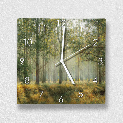 Hochwertige 30cm-Uhren Made in Alzenau Lautlose Uhr MDF Acryl Motiv Paradieswald