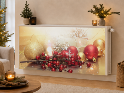 Magnetische Heizkörperverkleidung – Motiv Weihnachtsglanz im Wohnraum