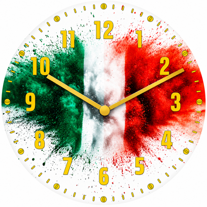 Made in Alzenau Lautlose Uhr MDF Acryl Motiv Italien