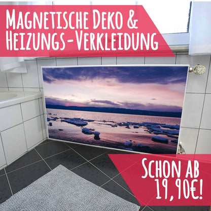 Magnet Heizkörperverkleidung Heizkörperabdeckung Heizung Schutz Motiv Lila Meer