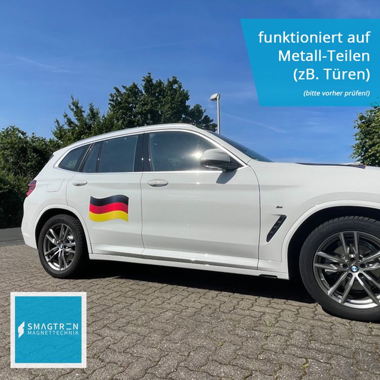 Magnet-Deutschland-Fahne Fanartikel für Auto Größe A3 oder A4