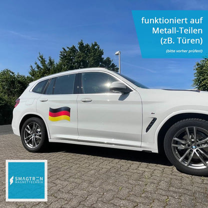 Magnet-Deutschland-Fahne Fanartikel für Auto Größe A3 oder A4