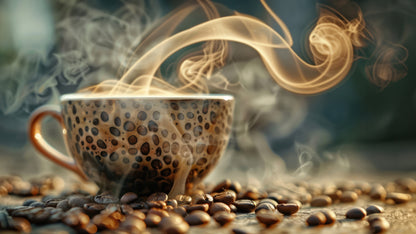 Flaches Druckmotiv Coffee Aroma für Heizkörperverkleidung