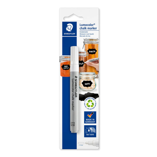 STAEDTLER Lumocolor® chalk marker | weiß | Stärke 2,4mm