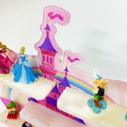 LED Regal Acryl in verschiedenen Motiven Zubehör für Tonie-Figuren und Toniebox Motiv Prinzessin Schloss