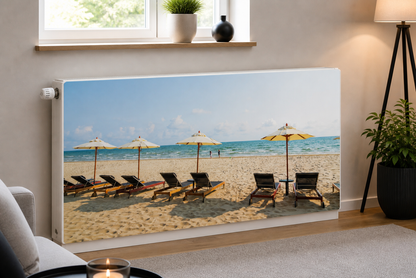 Magnetische Heizkörperverkleidung – Motiv Endless Summer im Wohnraum