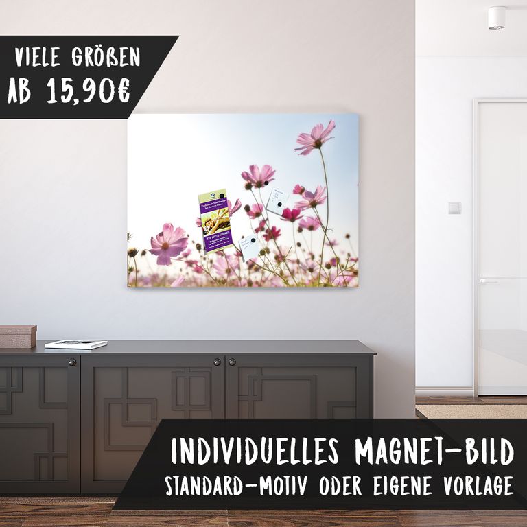 Magnetfolie Einzelbild - Hochwertiger Digitaldruck auf Magnetfolie Motiv Blumen