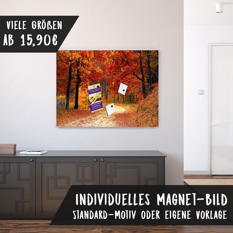 Magnetfolie Einzelbild - Hochwertiger Digitaldruck auf Magnetfolie Motiv Herbst