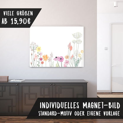 Magnetfolie Einzelbild - Hochwertiger Digitaldruck auf Magnetfolie Motiv Blumenwiese