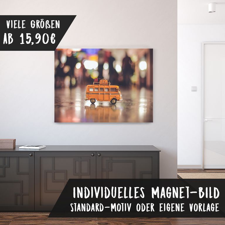 Magnetfolie Einzelbild - Hochwertiger Digitaldruck auf Magnetfolie Motiv Car