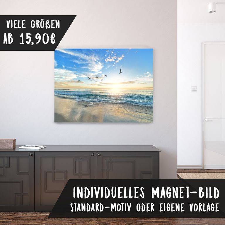 Magnetfolie Einzelbild - Hochwertiger Digitaldruck auf Magnetfolie Motiv Meer