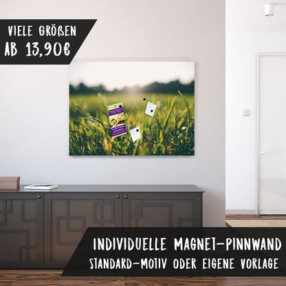 Bedruckte Magnetpinnwand Eisenfolie Whiteboard Magnetwand Motiv Grashalm