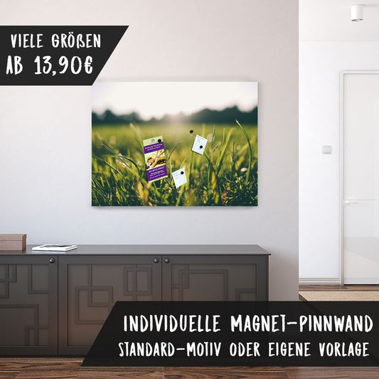 Bedruckte Magnetpinnwand Eisenfolie Whiteboard Magnetwand Motiv Grashalm