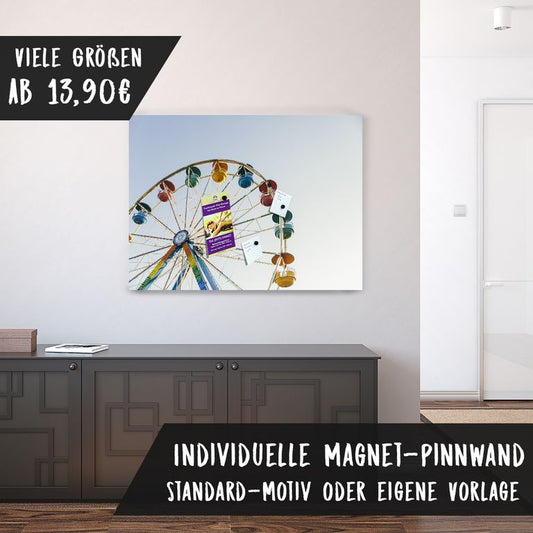 Bedruckte Magnetpinnwand Eisenfolie Whiteboard Magnetwand Motiv Riesenrad