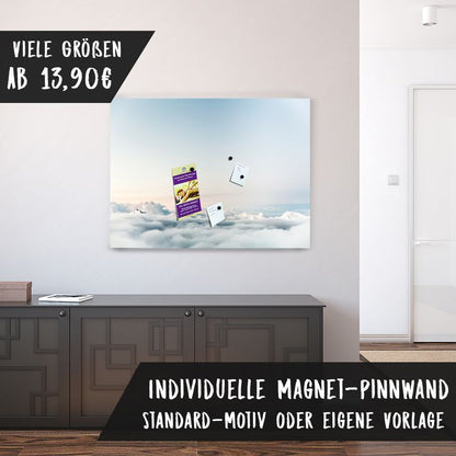 Bedruckte Magnetpinnwand Eisenfolie Whiteboard Magnetwand Motiv Himmel