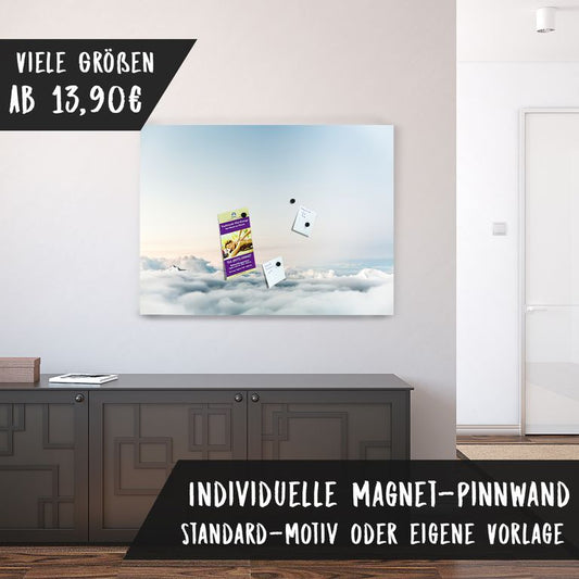 Bedruckte Magnetpinnwand Eisenfolie Whiteboard Magnetwand Motiv Himmel