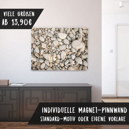 Bedruckte Magnetpinnwand Eisenfolie Whiteboard Magnetwand Motiv Steine
